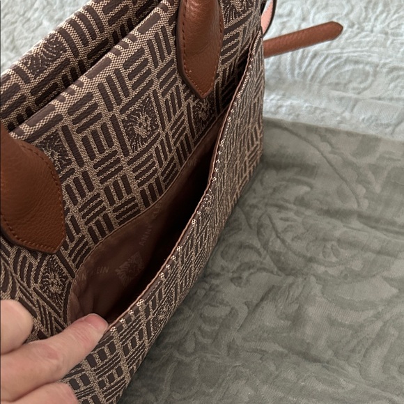 Anne Klein Brown and Tan Satchel